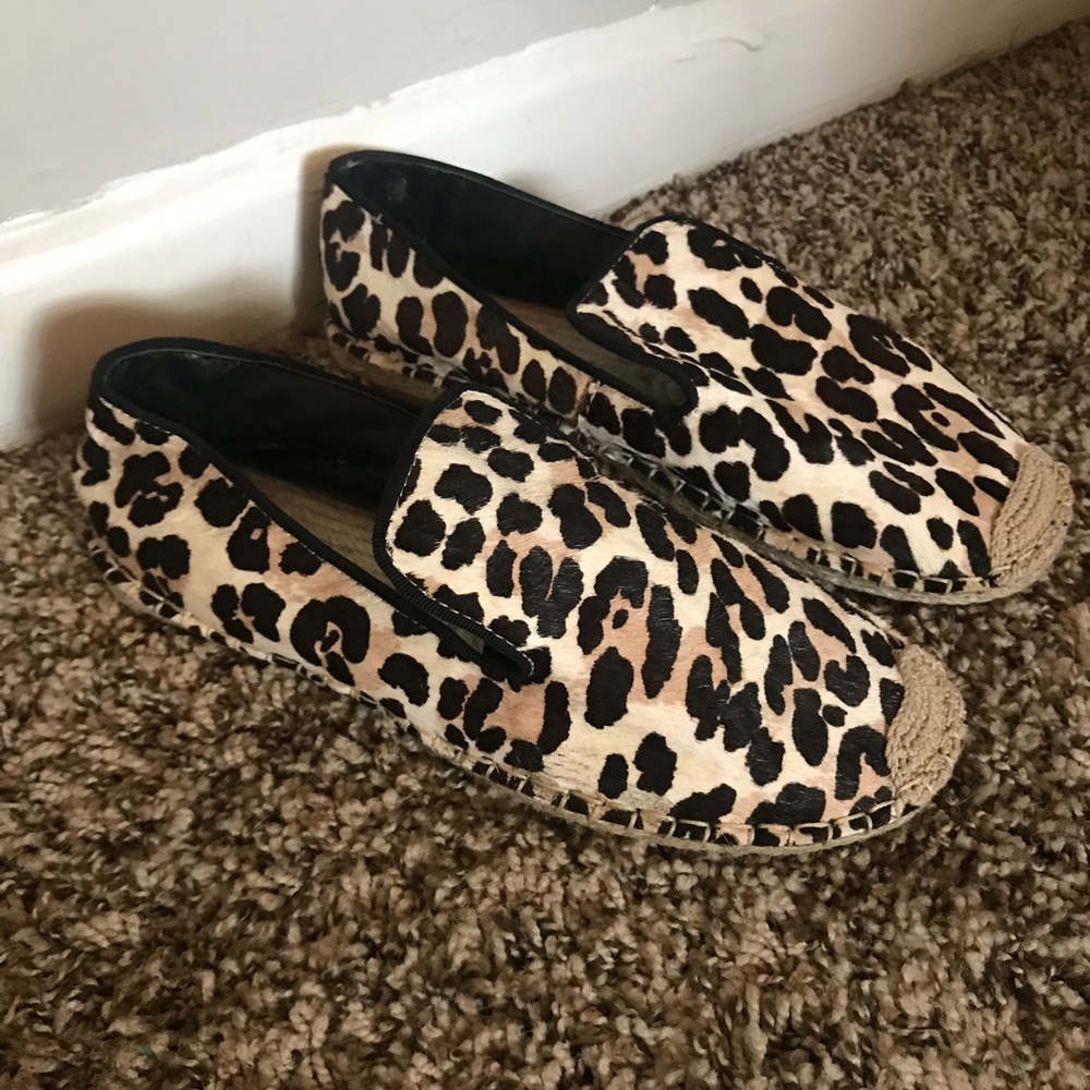 Leopard Mohair Espadrilles